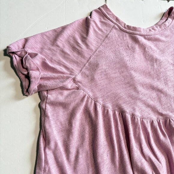 American Eagle Babydoll T-Shirt Pink-ish Purple Size Small Oversized - Picture 2 of 9